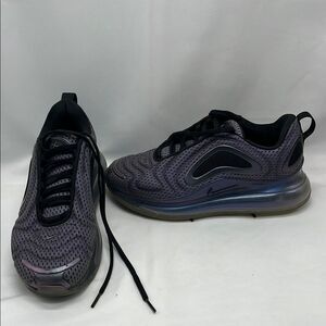 Nike Air Max 720 Black & Purple 5Y Tennis Shoes Sneakers